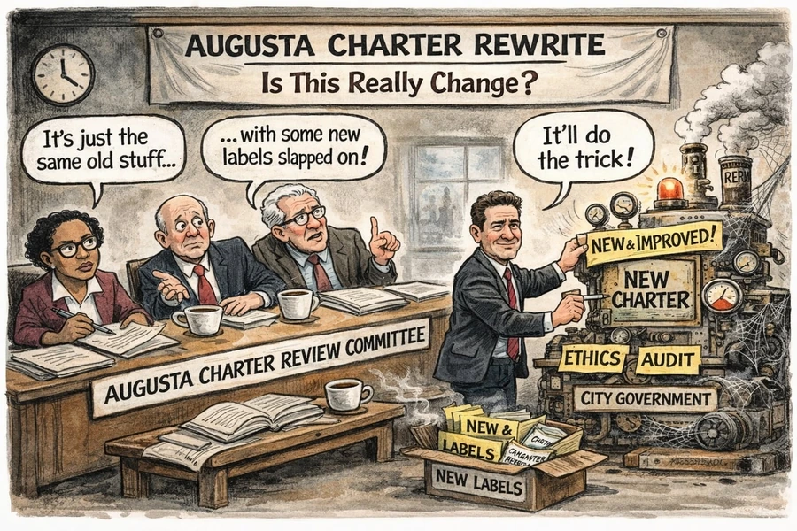 Featured image accompanying Augusta’s Charter Rewrite Rearranges the Furniture — But Does It Change the House?