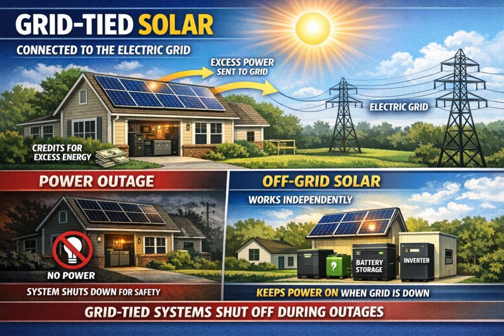 off-grid solar diagram