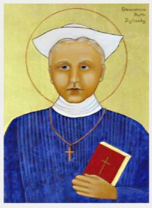 Icon of Deaconess Ruth Byllesby, Augusta Georgia social worker who served Harrisburg mill families