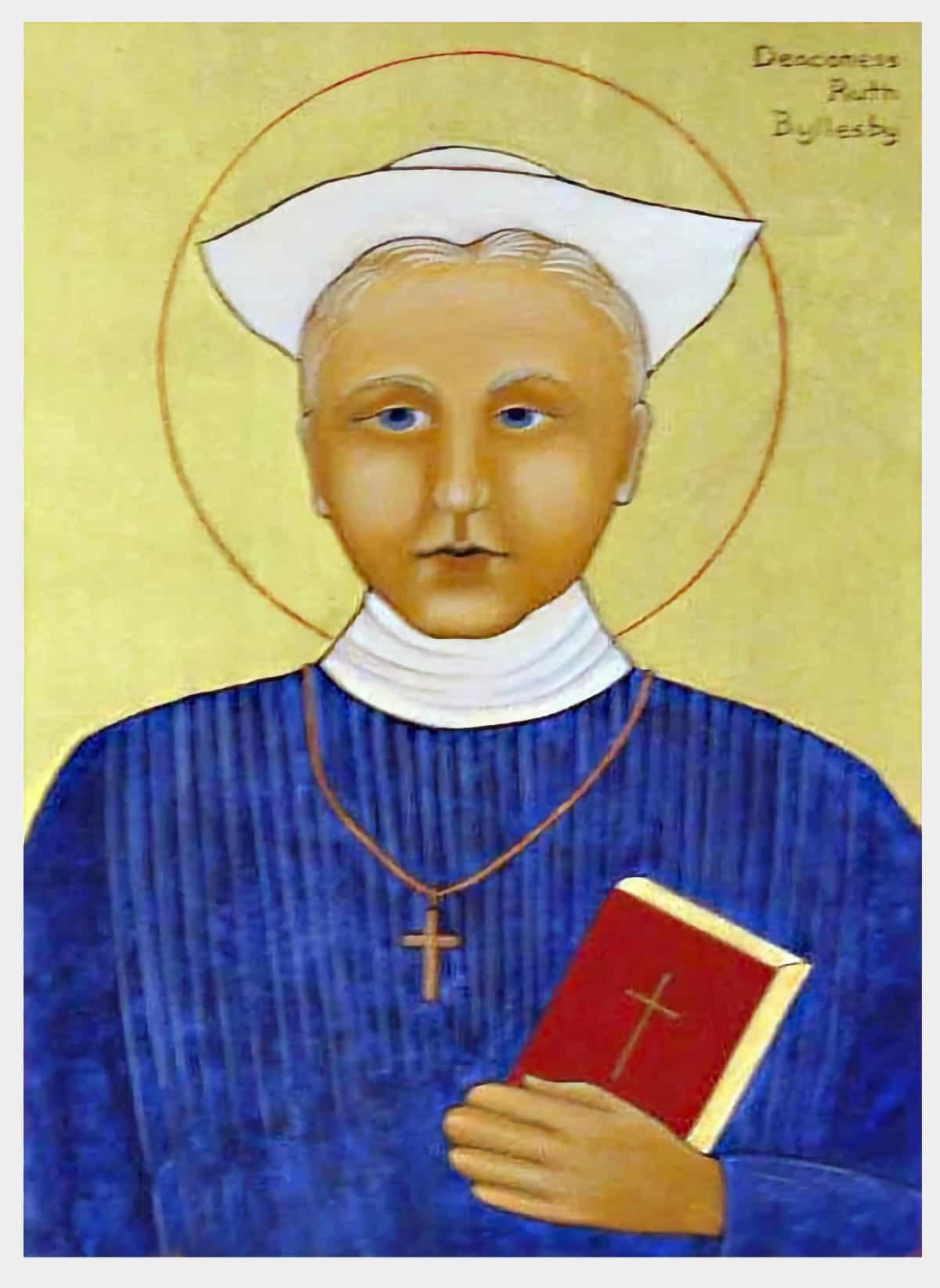 Icon of Deaconess Ruth Byllesby, Augusta Georgia social worker who served Harrisburg mill families