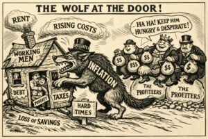 19th century political cartoon illustrating Augusta charter reform conflict, showing corruption, power struggle, and government control themes