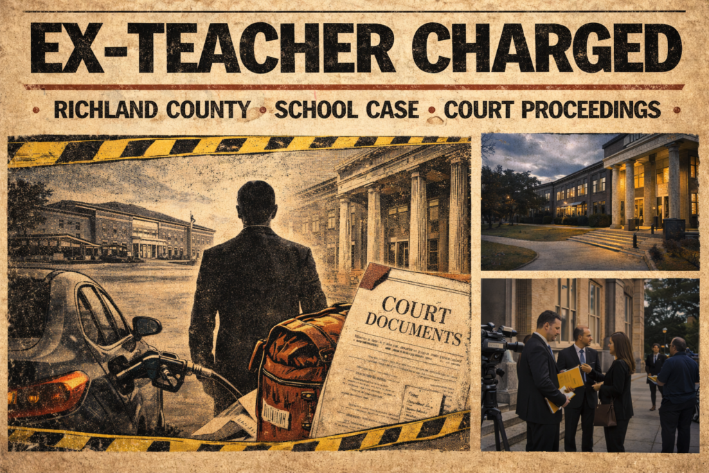 Ex-teacher charged