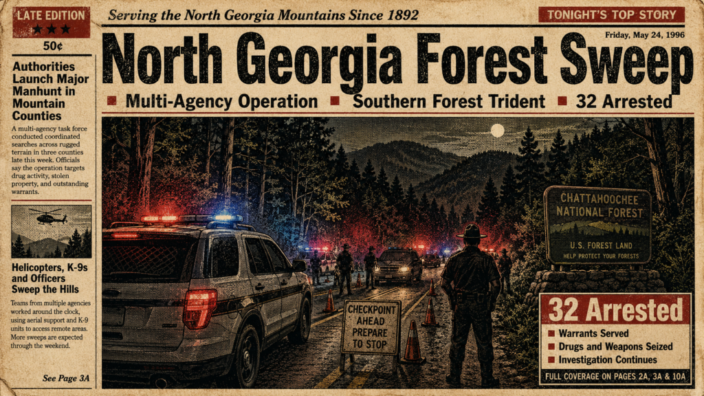 32 Arrested in Multi-Agency North Georgia Forest Operation