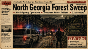 32 Arrested in Multi-Agency North Georgia Forest Operation