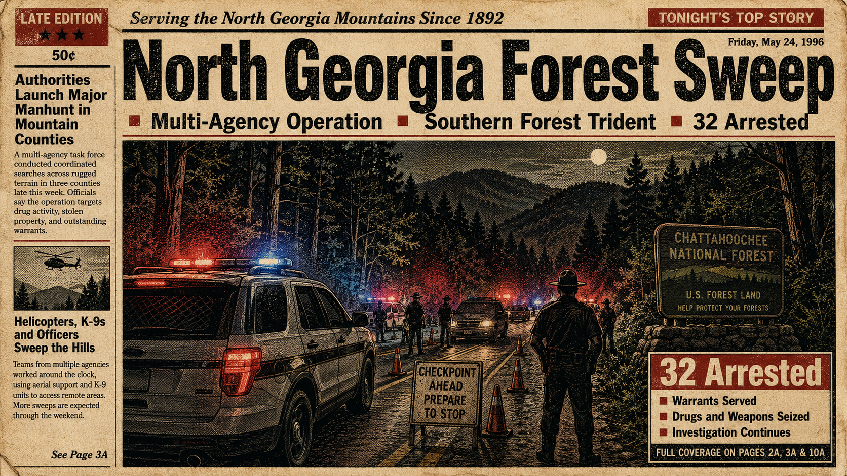 32 Arrested in Multi-Agency North Georgia Forest Operation