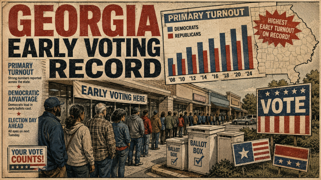 Georgia Early Voting Breaks Primary Record