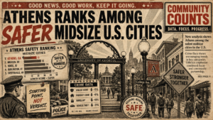 Athens Ranks Among Safer Midsize Cities