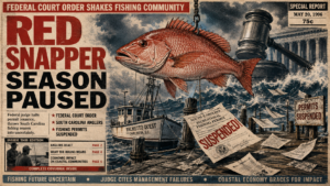 South Carolina’s Expanded Red Snapper Season Paused After Federal Court Order