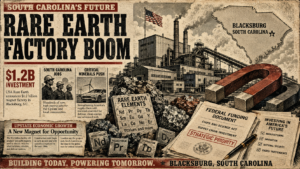 USA Rare Earth Plans $1.2B South Carolina Magnet Factory as Federal Backing Expands