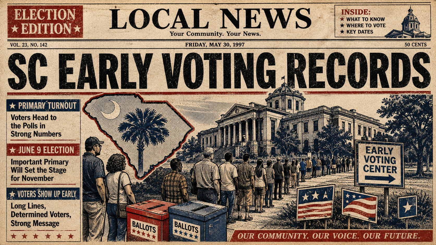 South Carolina Early Voting Breaks Records