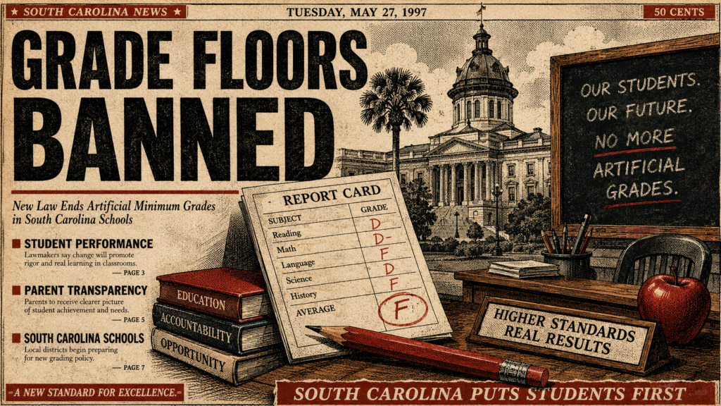 South Carolina Bans Grade Floors as Schools Face New Pressure to Report Actual Student Performance