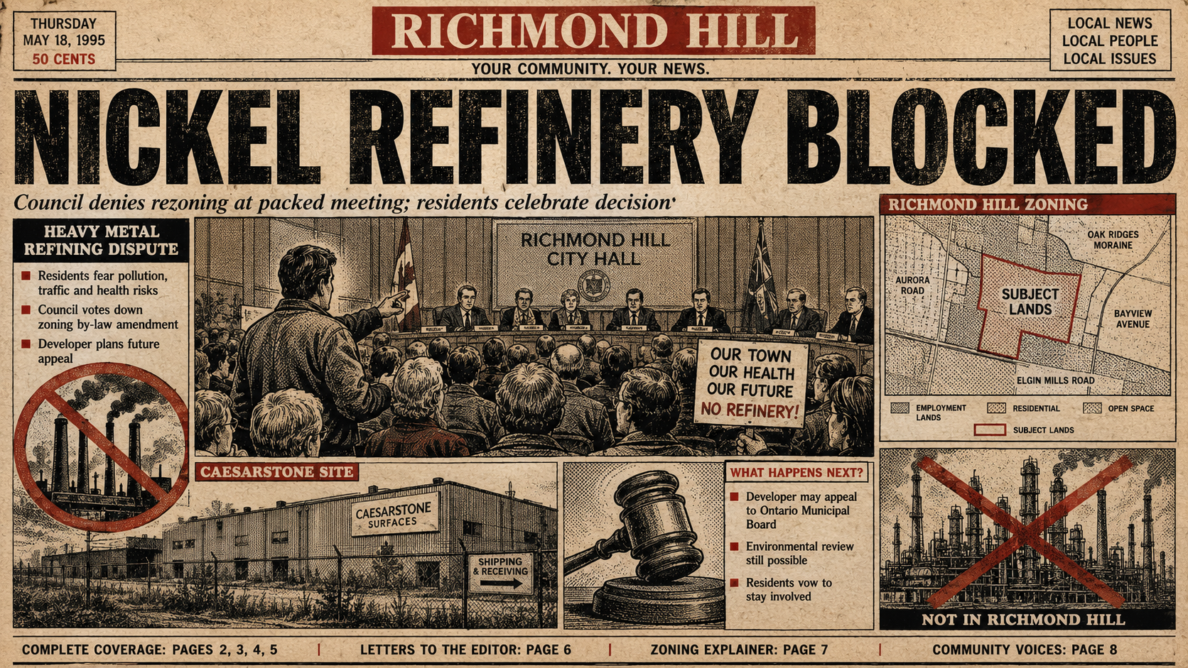 Richmond Hill Blocks Nickel Refining at Former Caesarstone Site