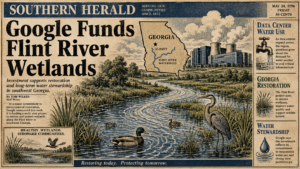 Google Funds Flint River Wetlands Project as Data Center Water Questions Keep Growing