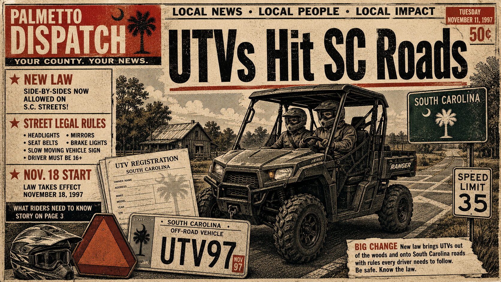 South Carolina UTV Law Opens Public Roads