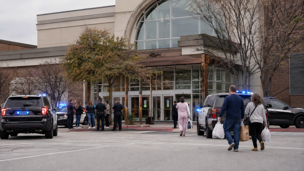 Police said two people were hurt in the Haywood Mall shooting