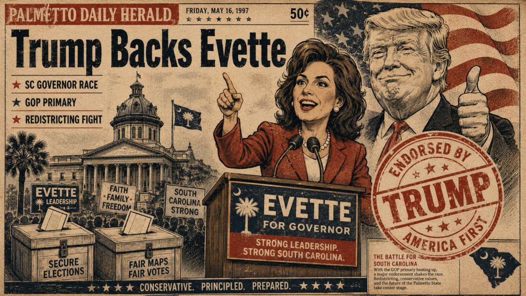 Trump Endorses Pamela Evette as South Carolina Governor