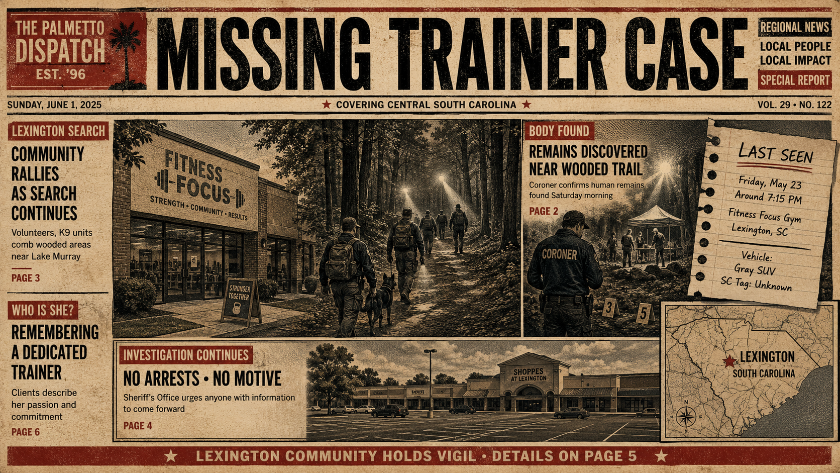 Body Found During Search for Missing South Carolina Personal Trainer Elena Moore