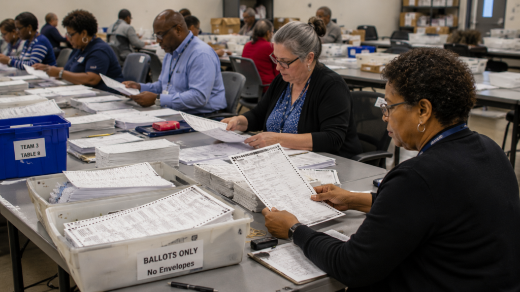 Election ballot papers