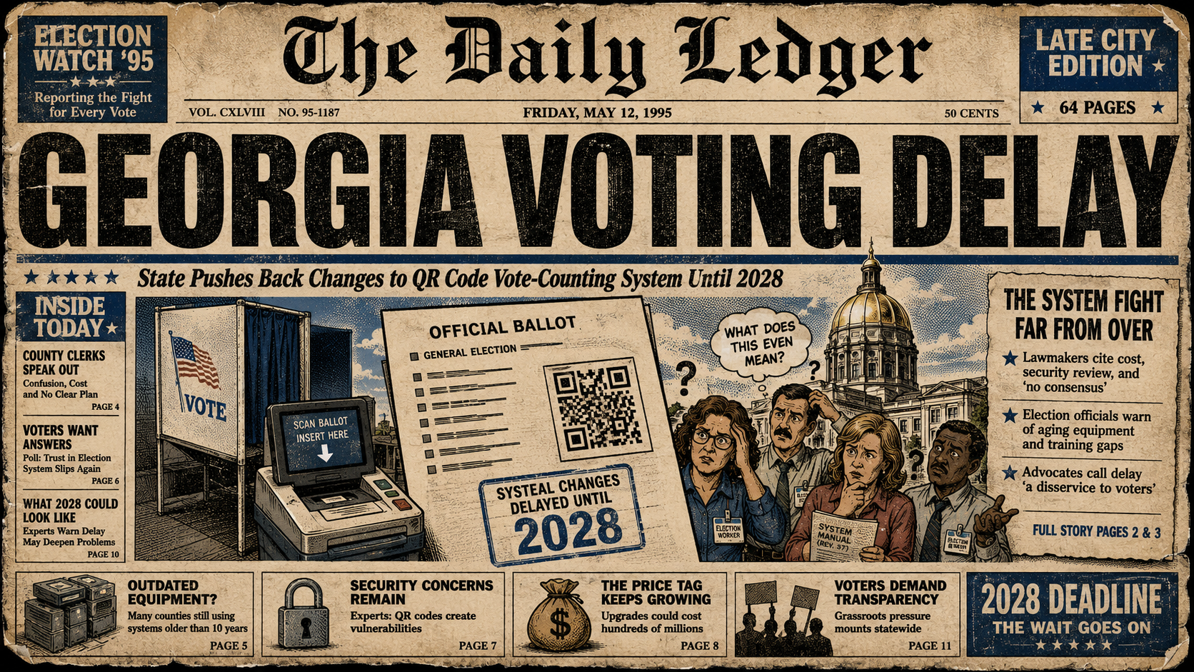 Georgia Lawmakers Push QR Code Voting System Deadline to 2028
