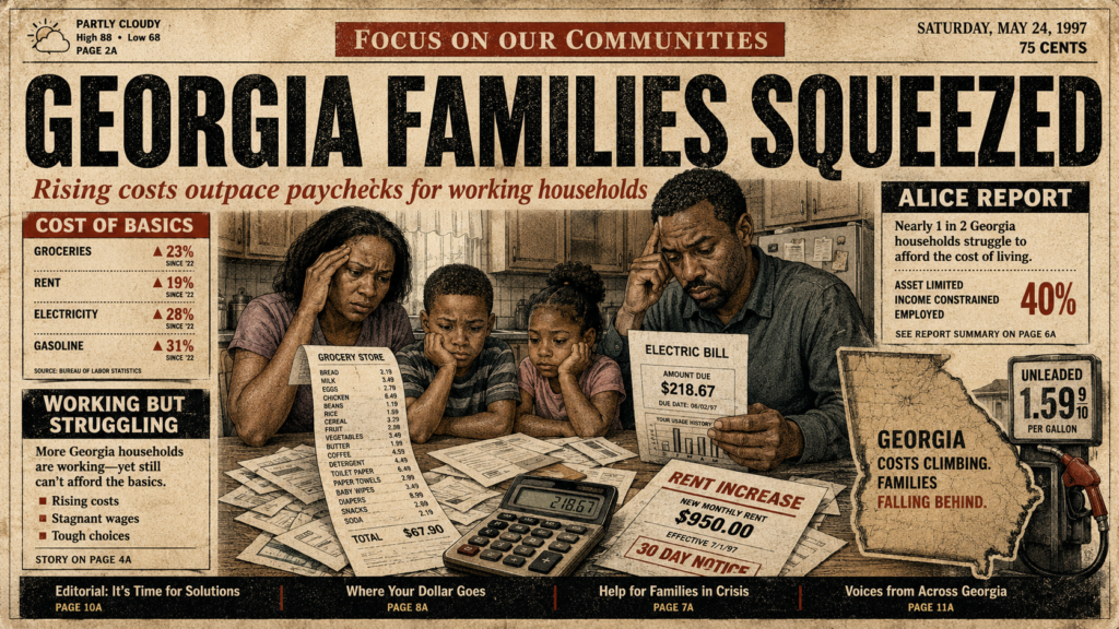 Nearly Half of Georgia Households Struggle With Basics