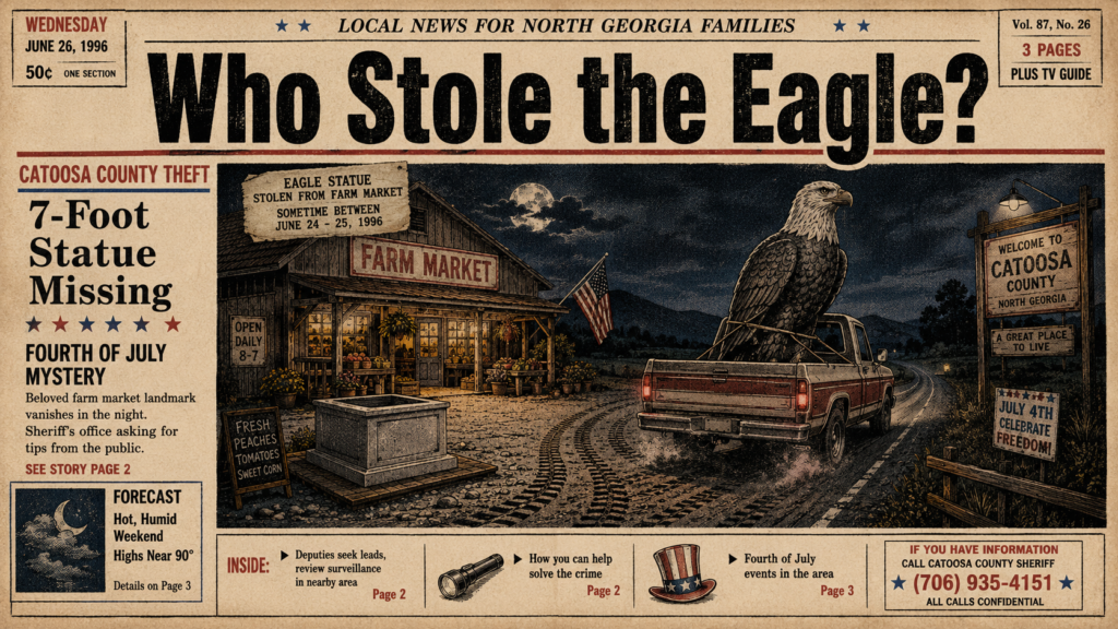 North Georgia Deputies Search for 7-Foot Eagle Statue Stolen Before 4th July