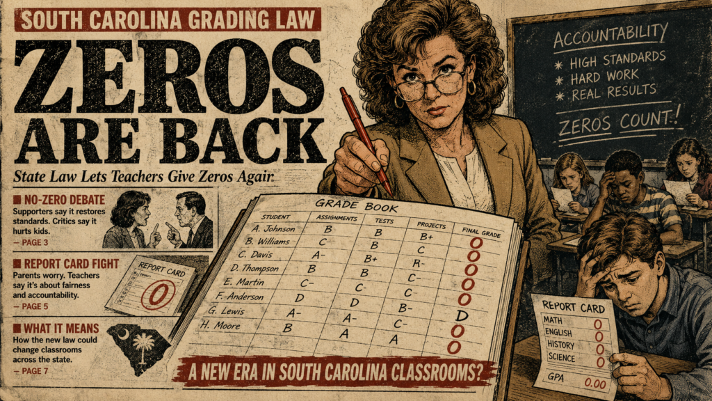 South Carolina Lets Teachers Give Zeros Again