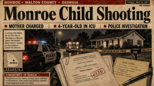 Mother Charged After 4-Year-Old Girl Shot in Monroe