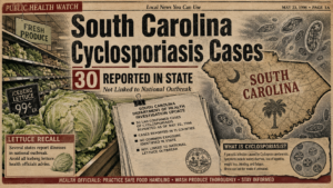 South Carolina Reports 30 Cyclosporiasis Cases