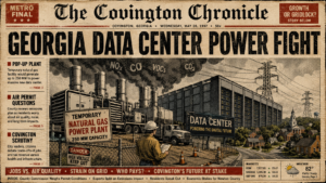 Georgia Data Center’s ‘Pop-Up’ Power Plant Plan Runs Into Permit and Utility Questions